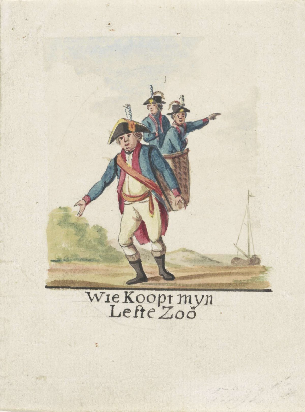 Cartoon on the Countrymen, 1795, anonymous, 1795 - 1796