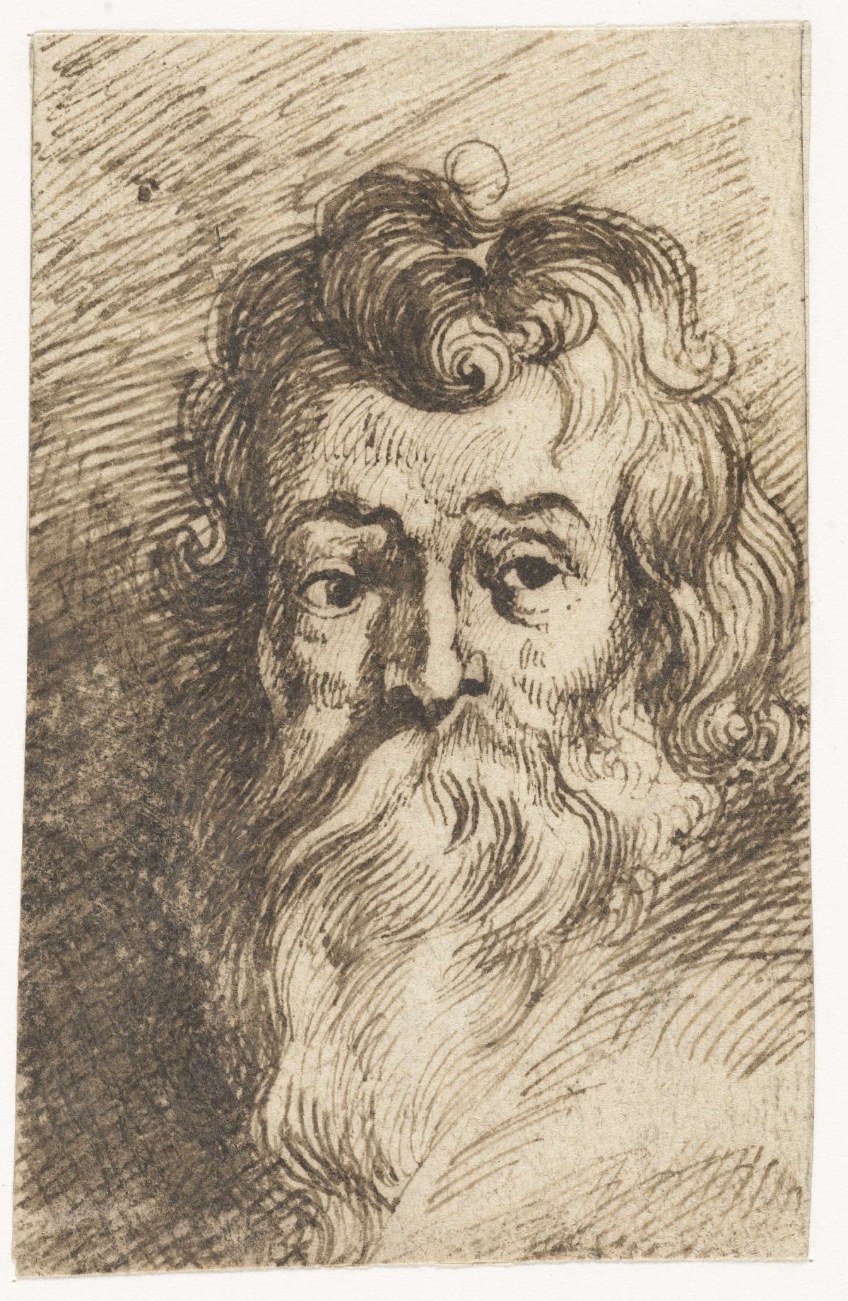 Man's head with long beard, Peter Paul Rubens, 1587 - 1640