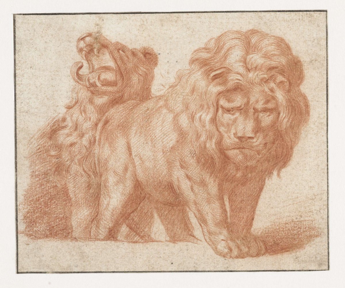 Two lions, Peter Paul Rubens, c. 1650 - c. 1690