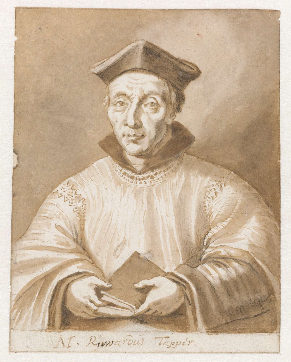Portrait of Ruardus Tapper, Jan de Bisschop, 1648 - 1671