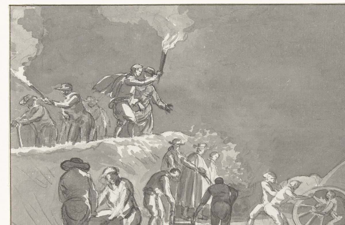 Arrival in Brindisi after crossing the Adriatic Sea, Louis Ducros, 1778