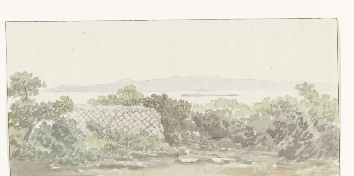 View of the ruins of the theater in Brindisi, Louis Ducros, 1778