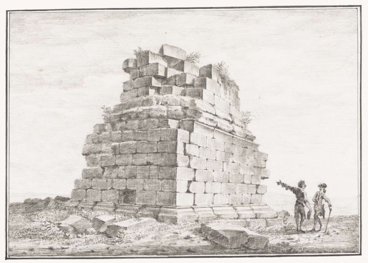 Ruins of memorial located 6 miles away from Syracuse, Louis Mayer, 1778