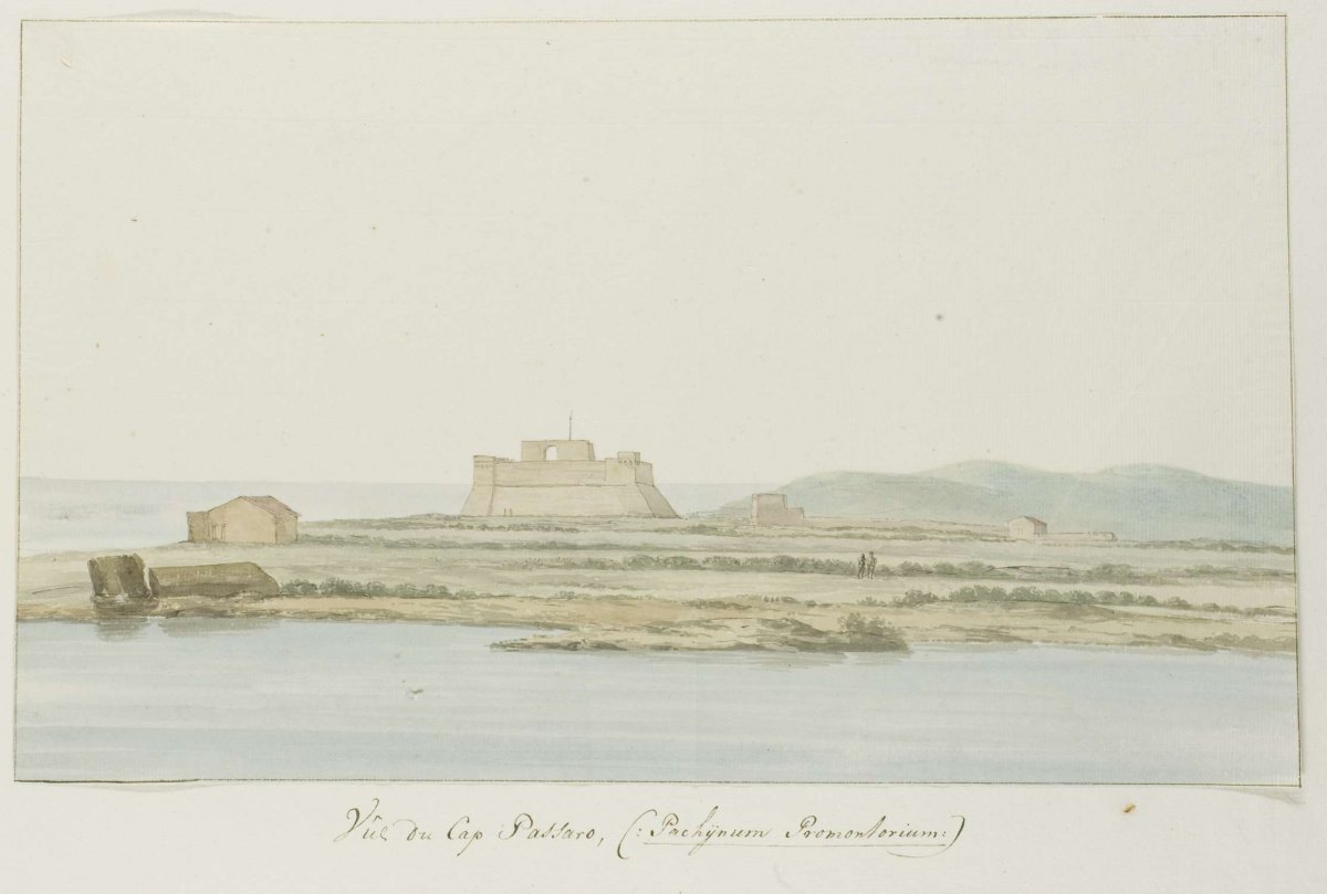 View of Capo Passero, Louis Ducros, 1778