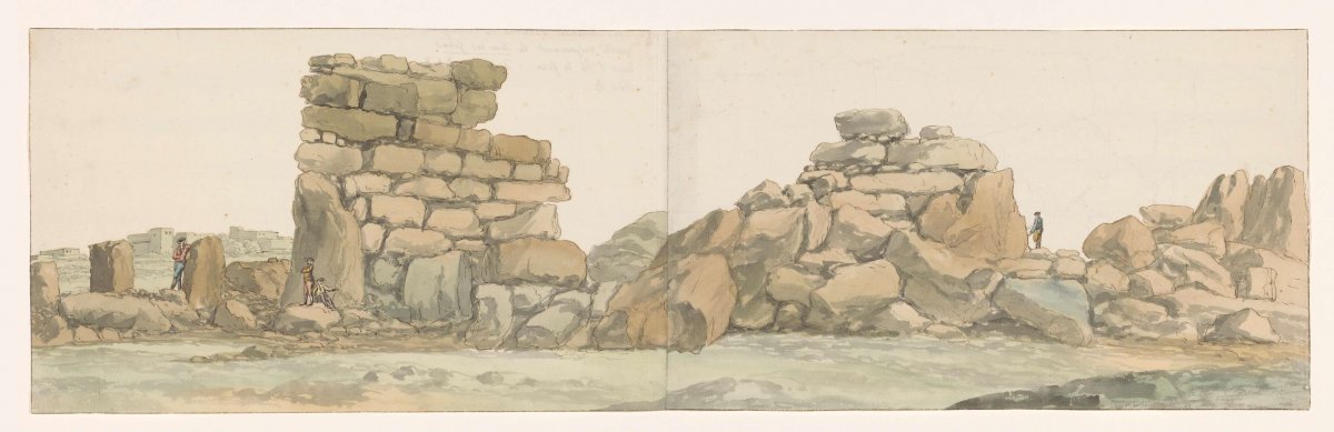 Monument of Phoenicians or Carthaginians on island of Gozo, Louis Ducros, 1778