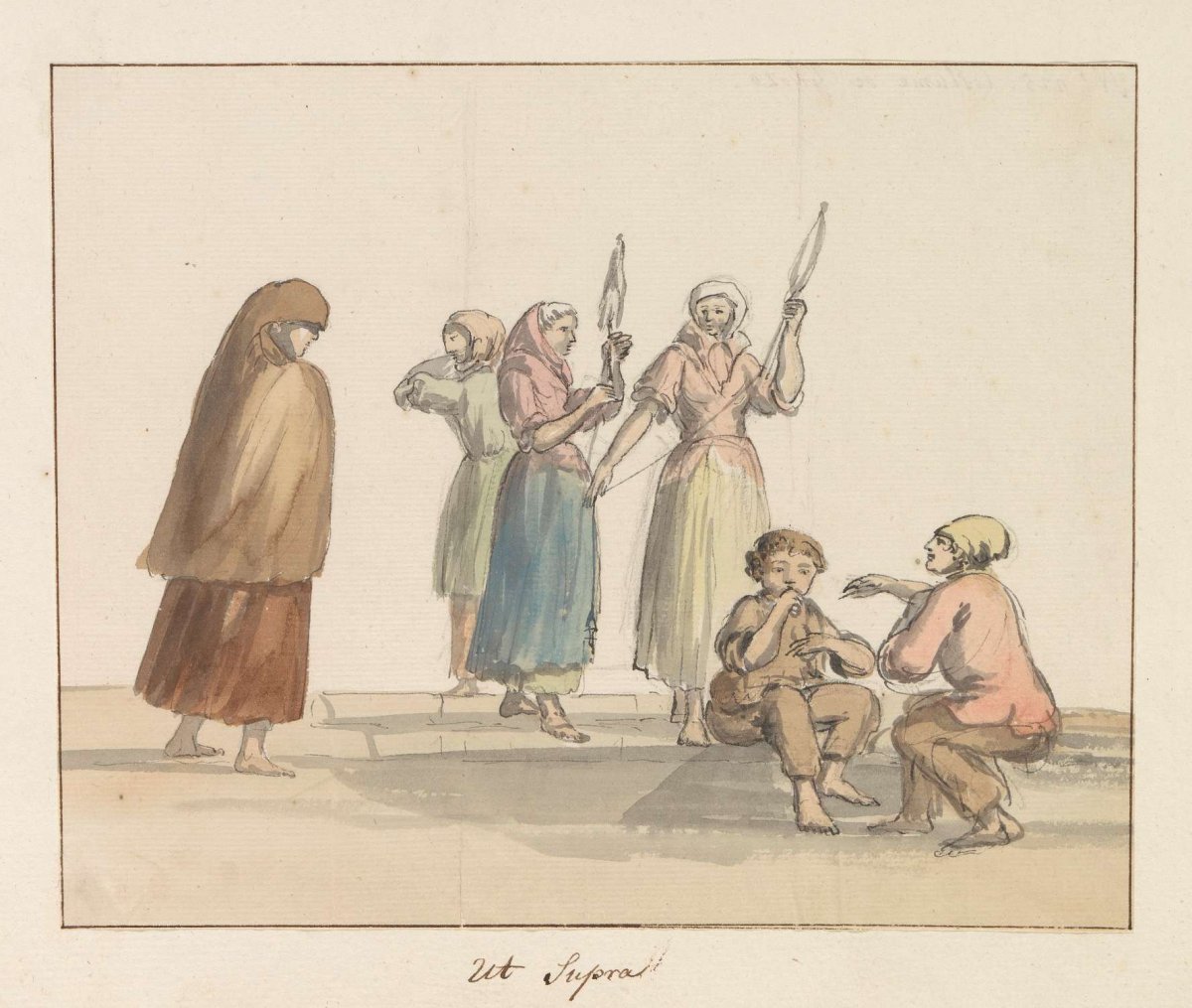 Costumes of island of Gozo, Louis Ducros, 1778