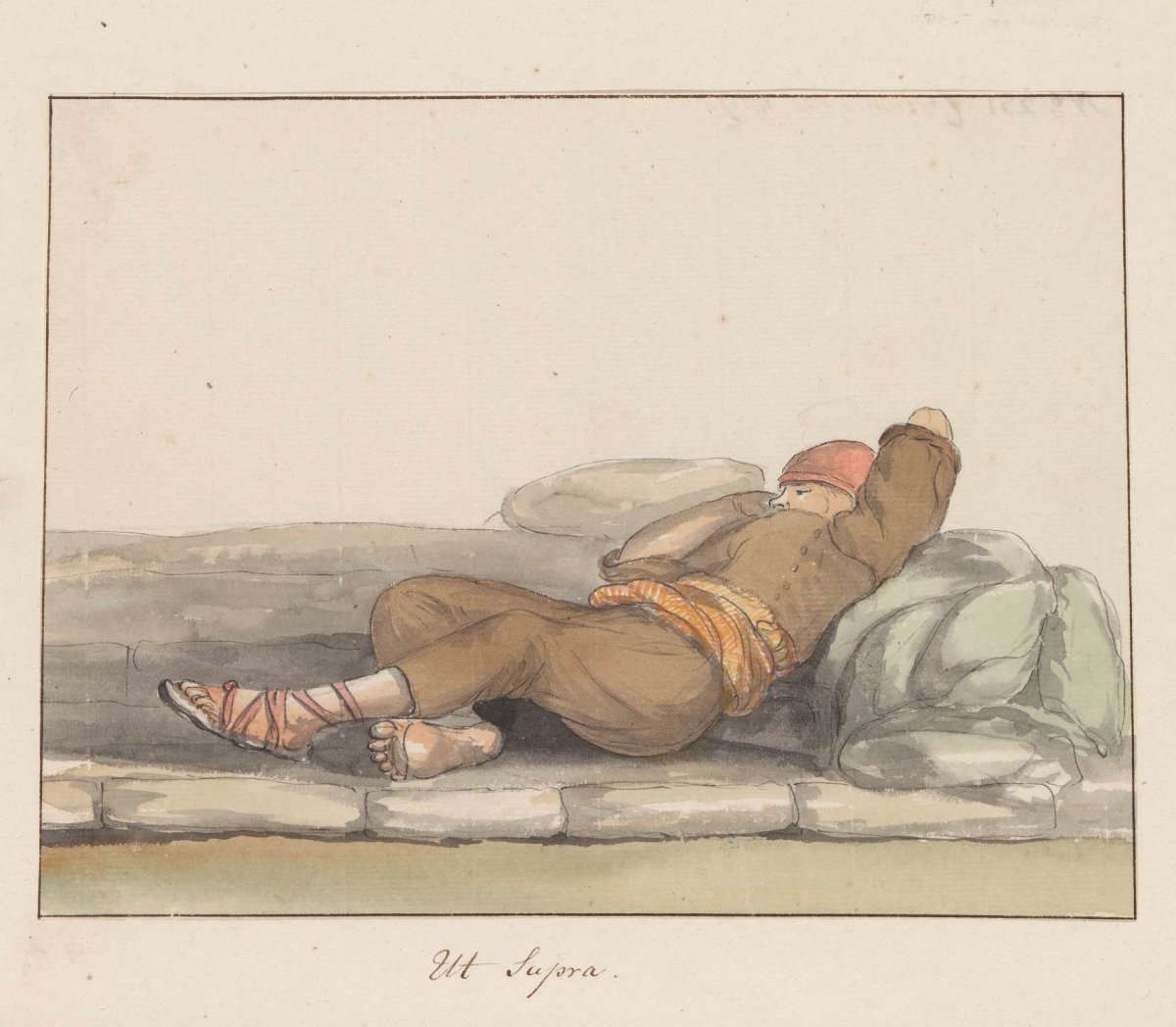 Costumes of island of Gozo, Louis Ducros, 1778