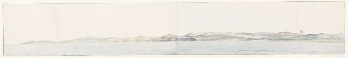 Panorama with Agrigento and the coast, Louis Ducros, 1778