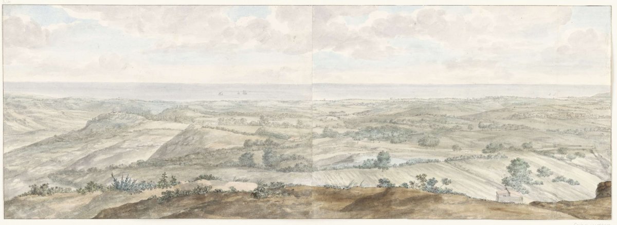 Panorama vanaf Collis Minervalis, Louis Ducros, 1778