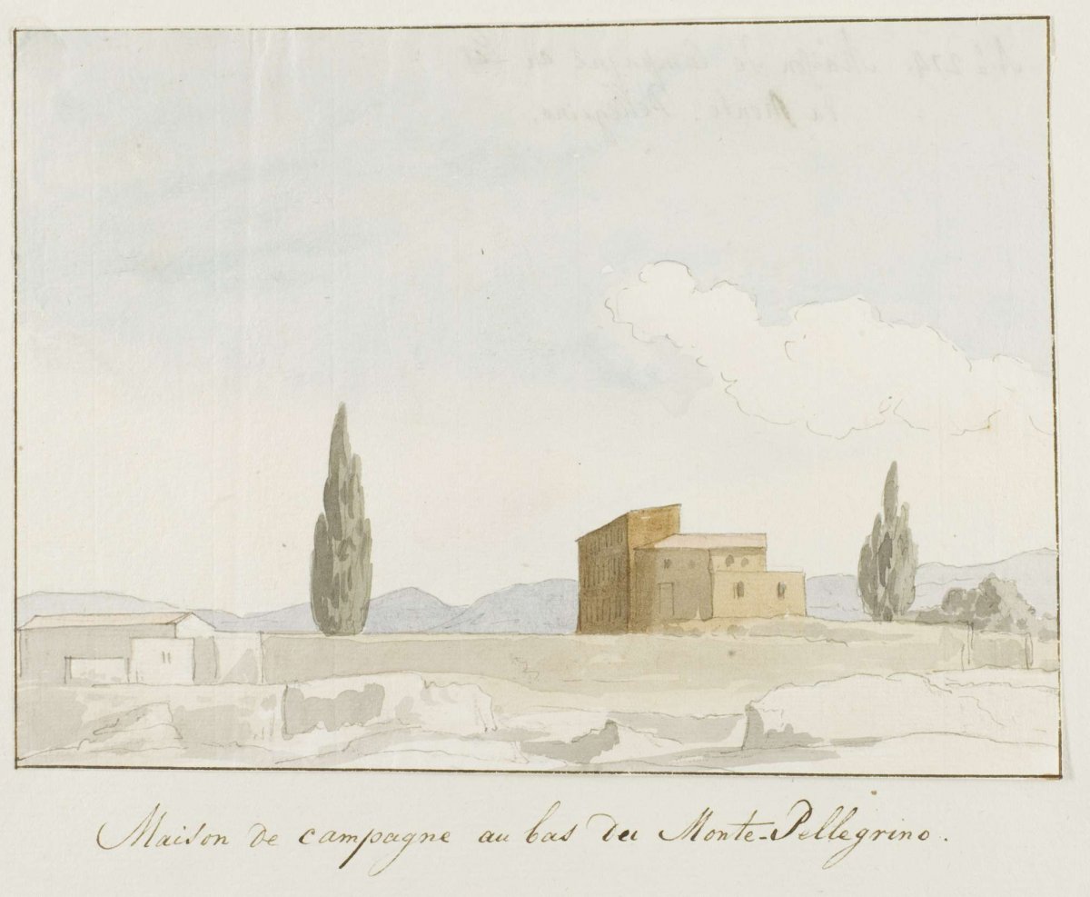 Country house at the foot of Monte Pellegrino, Louis Ducros, 1778