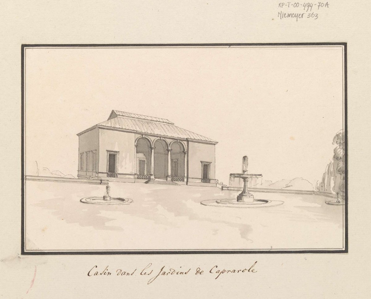 Building in the garden of Caprarola, anonymous, 1778
