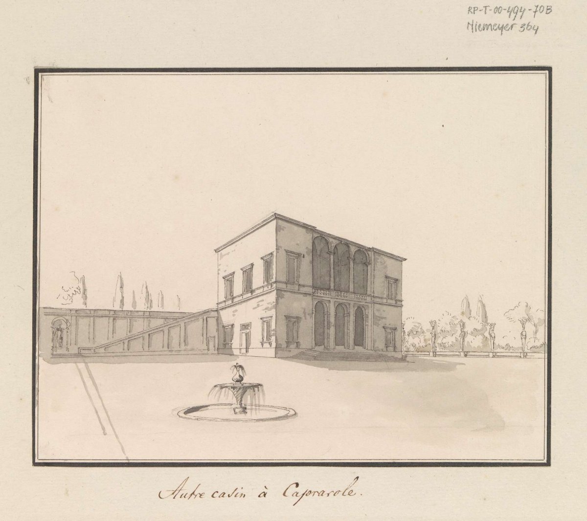 Building in the garden of Caprarola, anonymous, 1778