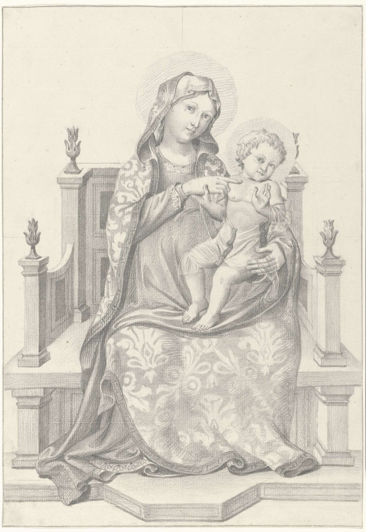 Mary with Child on Throne, anonymous, 1778