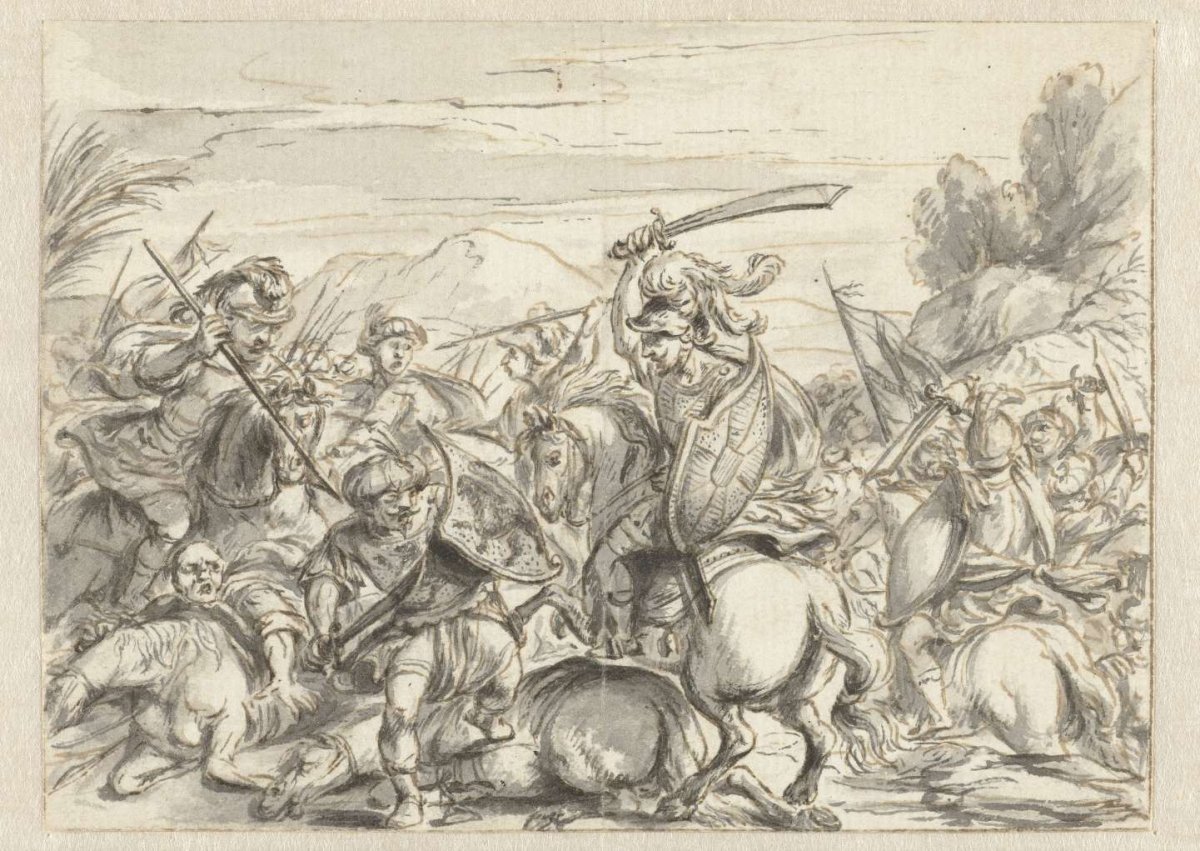Veldslag tegen Turken, anonymous, 1600 - 1800