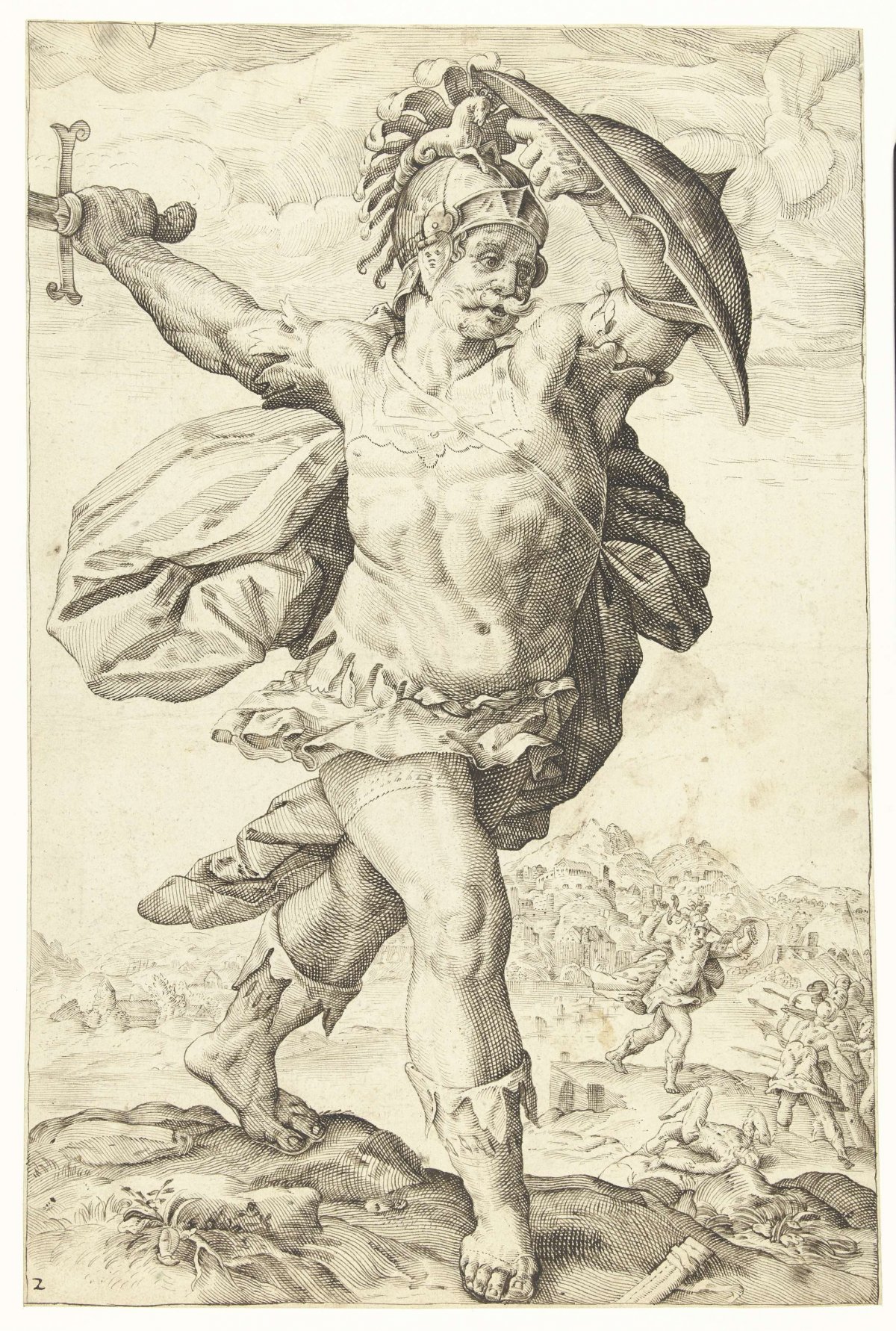 Horatius Cocles, Lucas van Haelwech, 1602