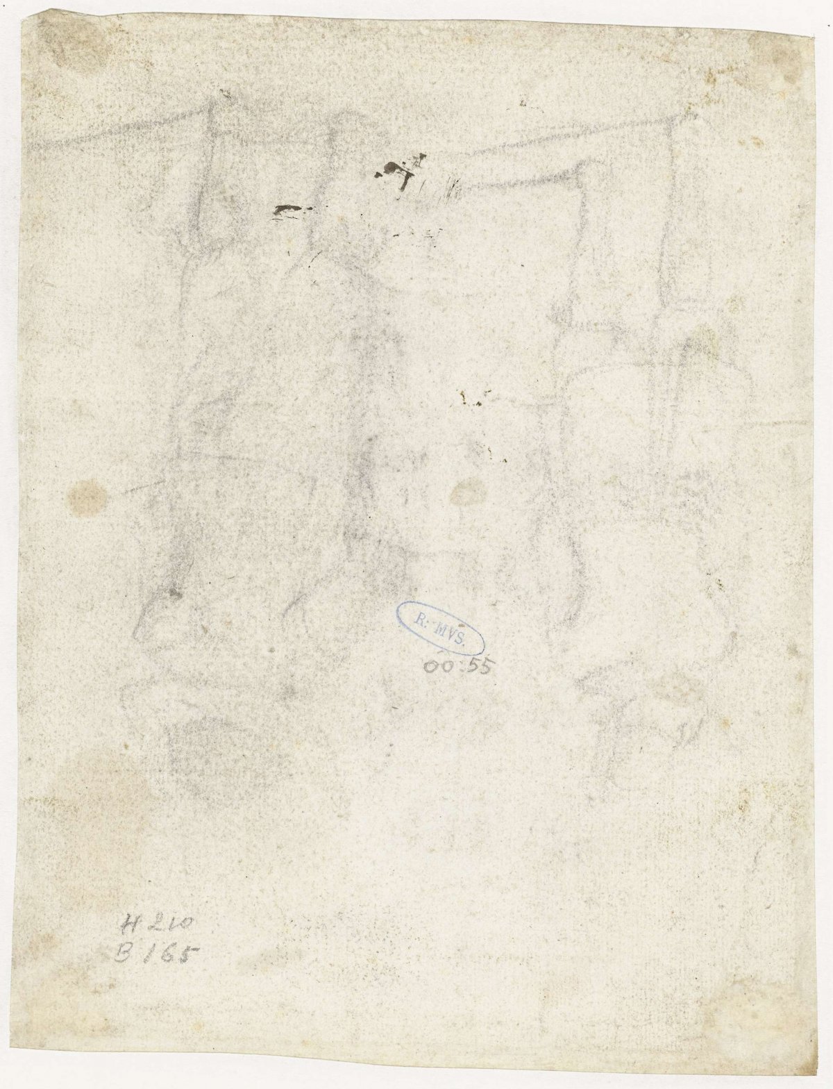 Two little boys, seen from behind, Gerard ter Borch (II), 1631 - 1650