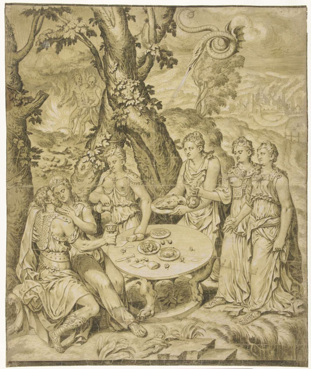 Allegory of the sinful life, anonymous, c. 1530 - 1580