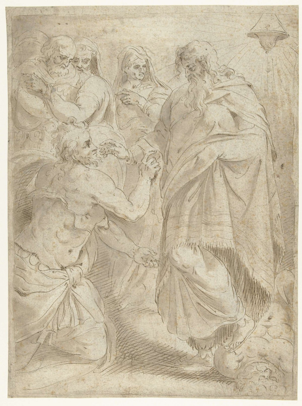 Saul and the witch of Endor, anonymous, 1554 - 1599
