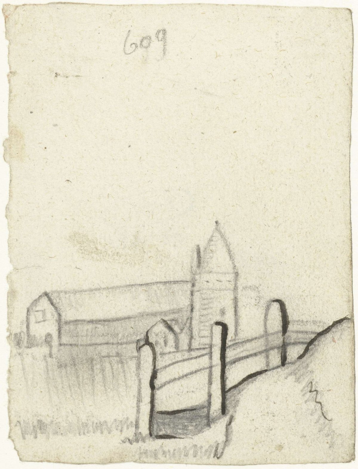 View of a church, Gerard ter Borch (II), 1627 - 1690