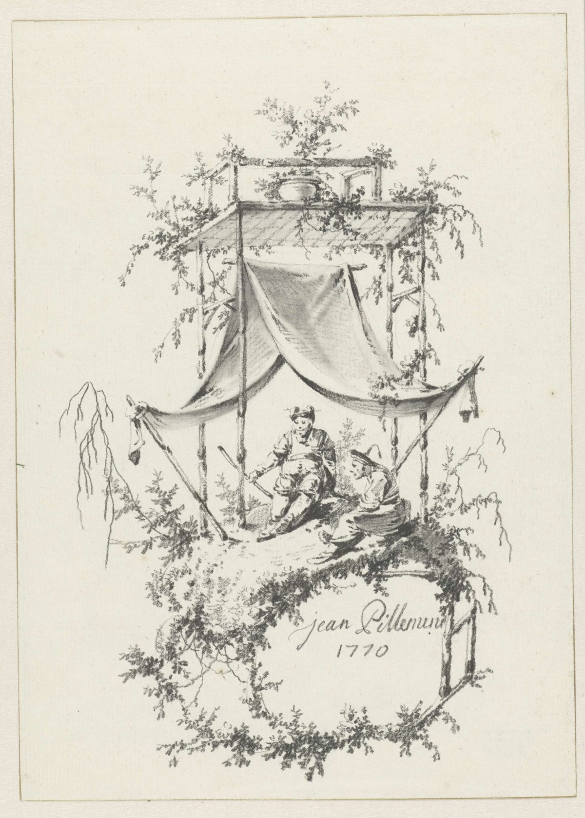 Composition in Chinoiserie style, Jean Baptiste Pillement, 1770