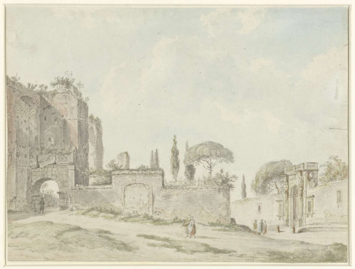 Gezicht te Rome, anonymous, 1779