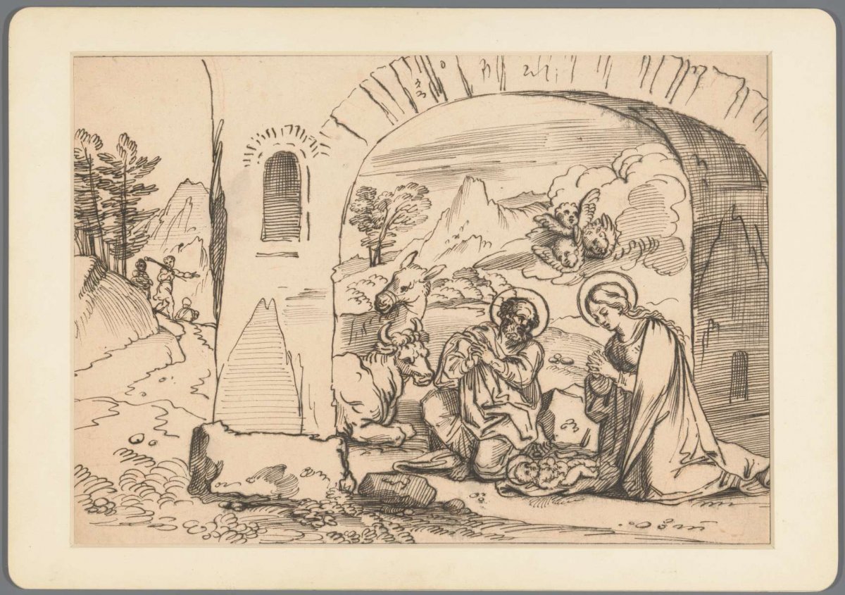 The birth of Christ, Jean-Baptiste Corneille, 1650 - 1700