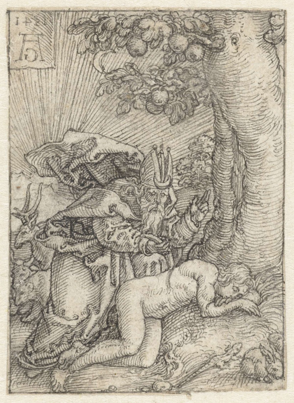 Creation of Eve, Heinrich Aldegrever, 1541
