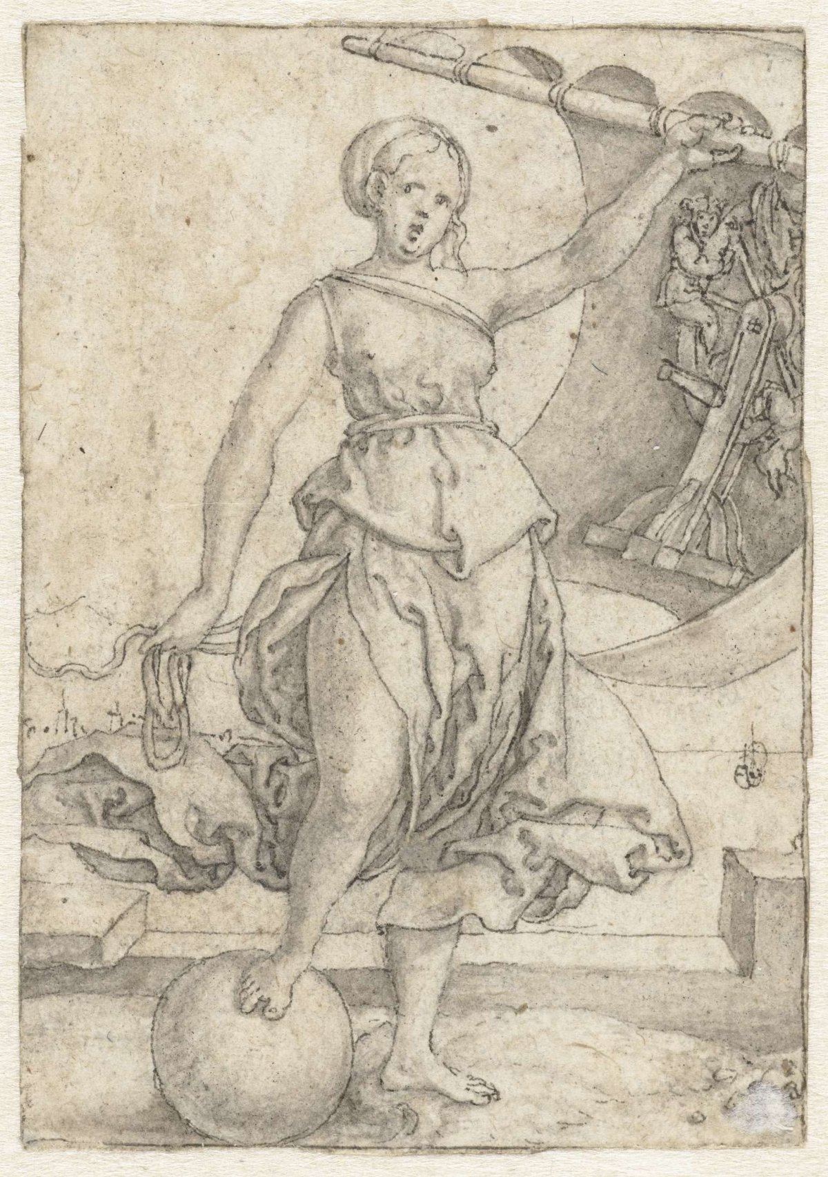 Fortuna, Heinrich Aldegrever, 1548 - 1549
