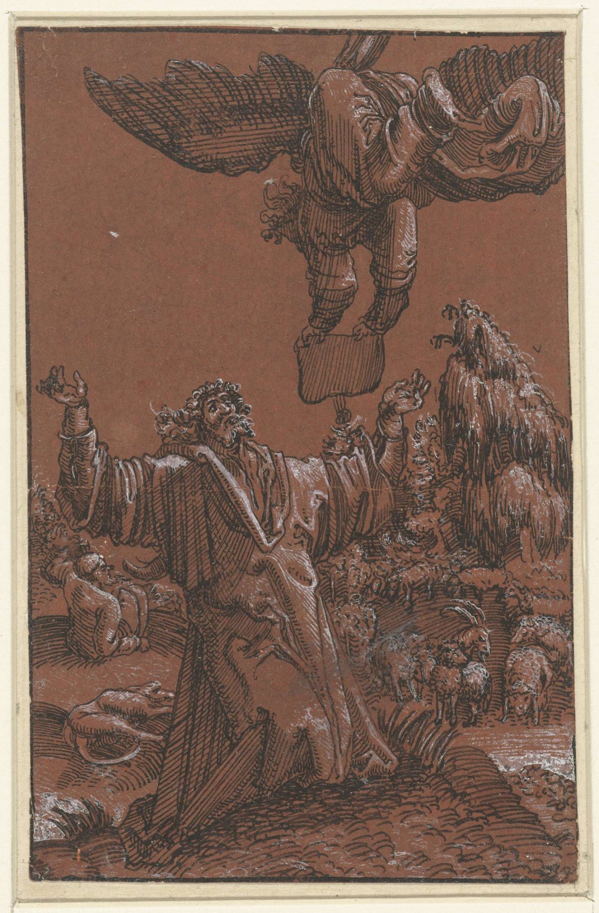 Proclamation to Joachim of the birth of Mary, anonymous, 1515 - 1600