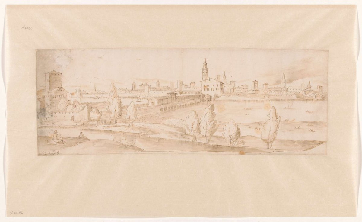 View of the city of Pavia, Guilliam van Nieulandt (II), 1599 - 1604