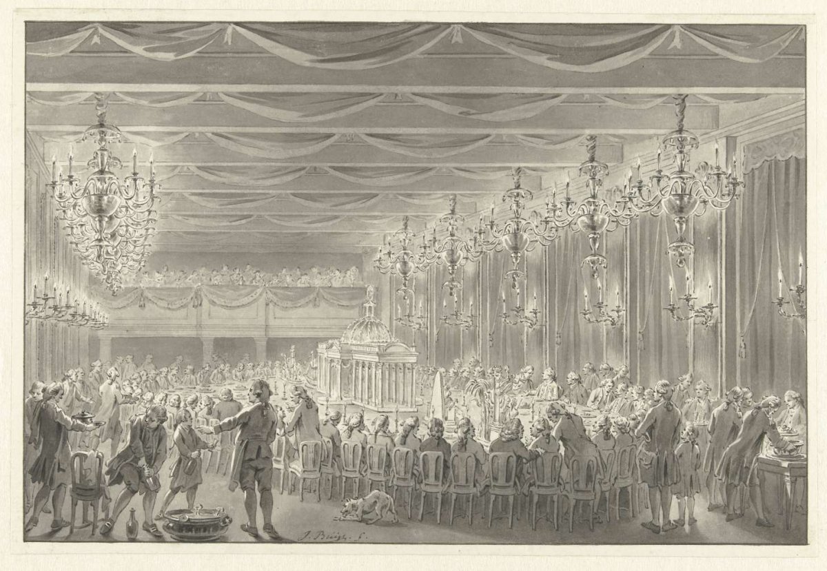 Alliantiemaaltijd te Amsterdam, 1786, Jacobus Buys, 1786
