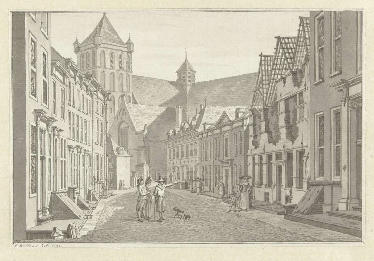 Ruins of the house of Lucas van Steveninck at Middelburg, 1787, Jan Bulthuis, 1791