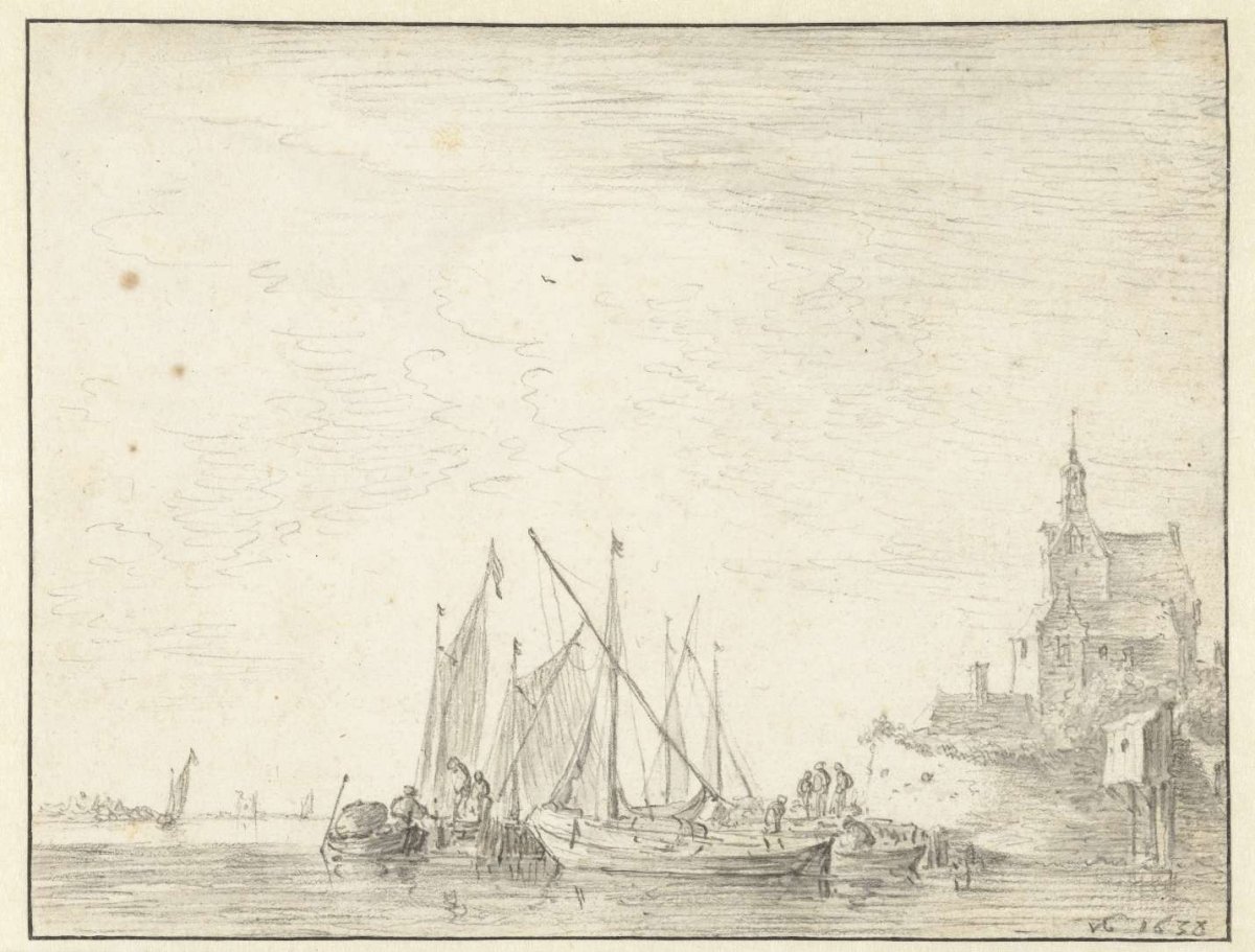 Groothoofdspoort te Dordrecht, Jan van Goyen, 1638