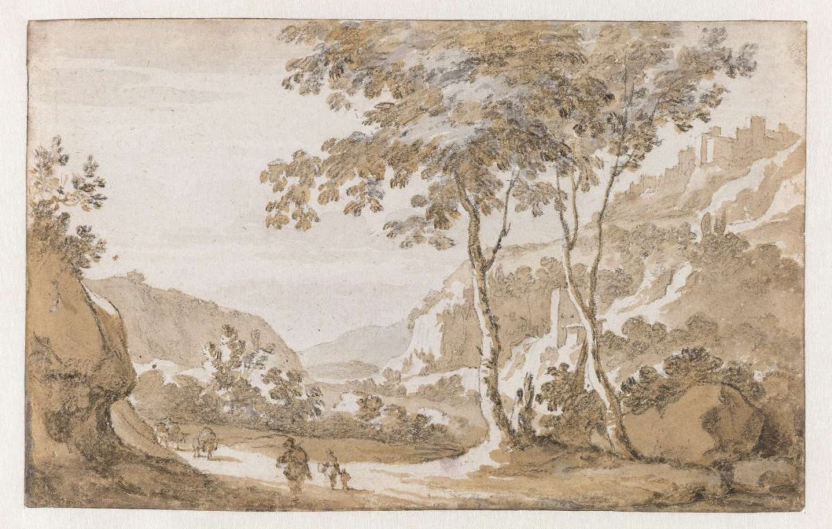 Albano seen from the West, Jan de Bisschop, 1648 - 1671