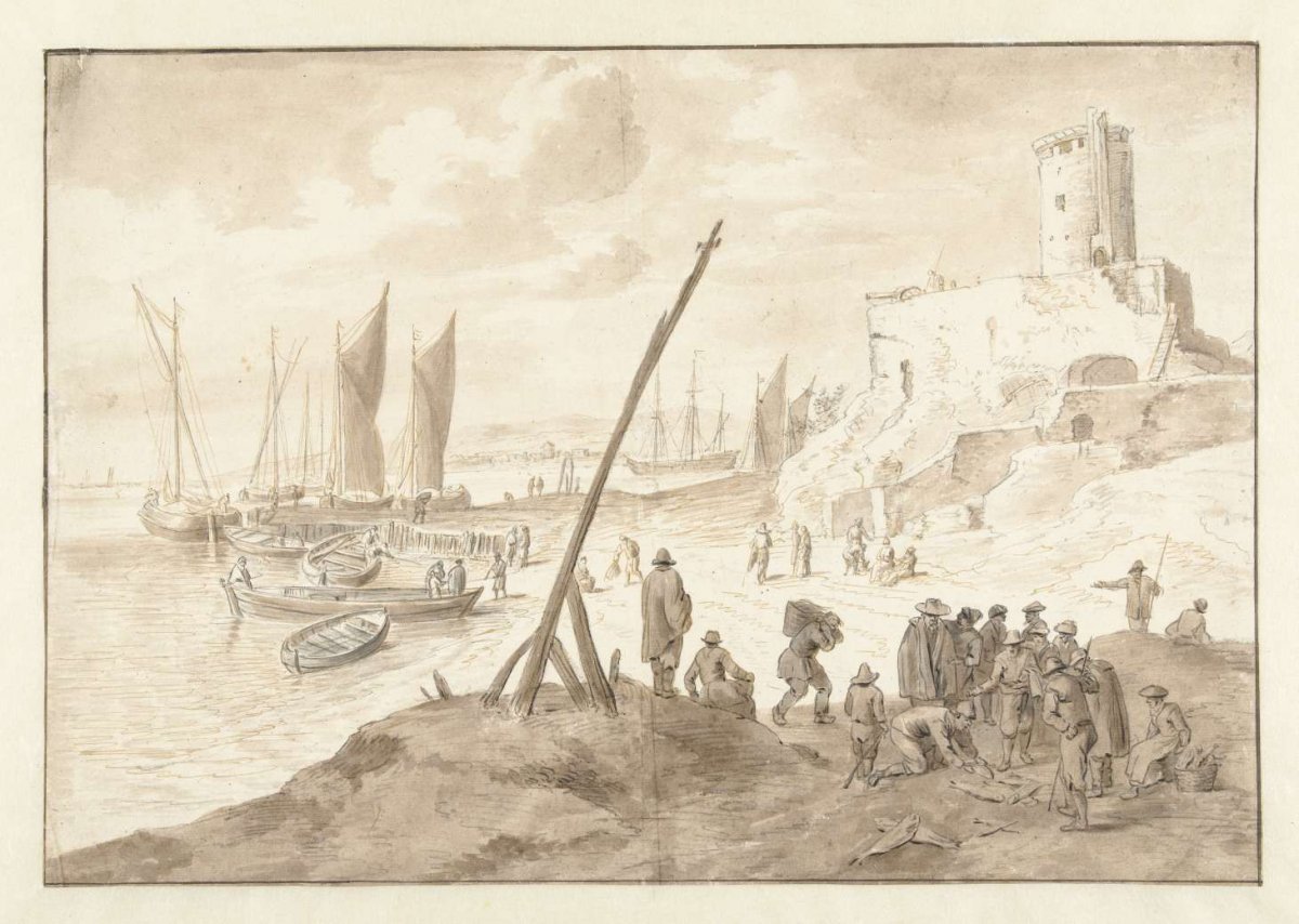 Strandgezicht, Herman Saftleven, 1619 - 1685