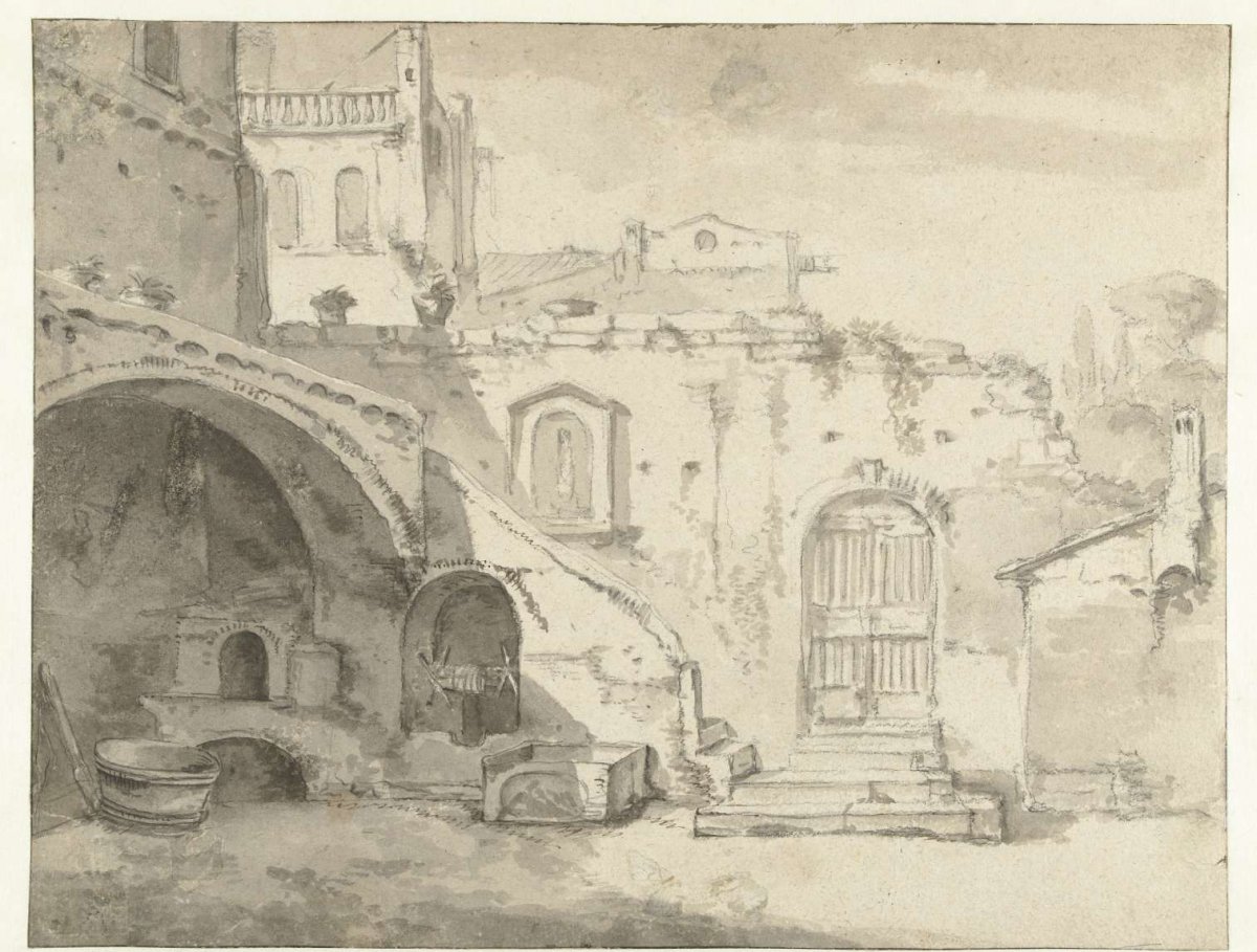 Romeinse binnenplaats, Thomas Wijck, 1644 - 1653