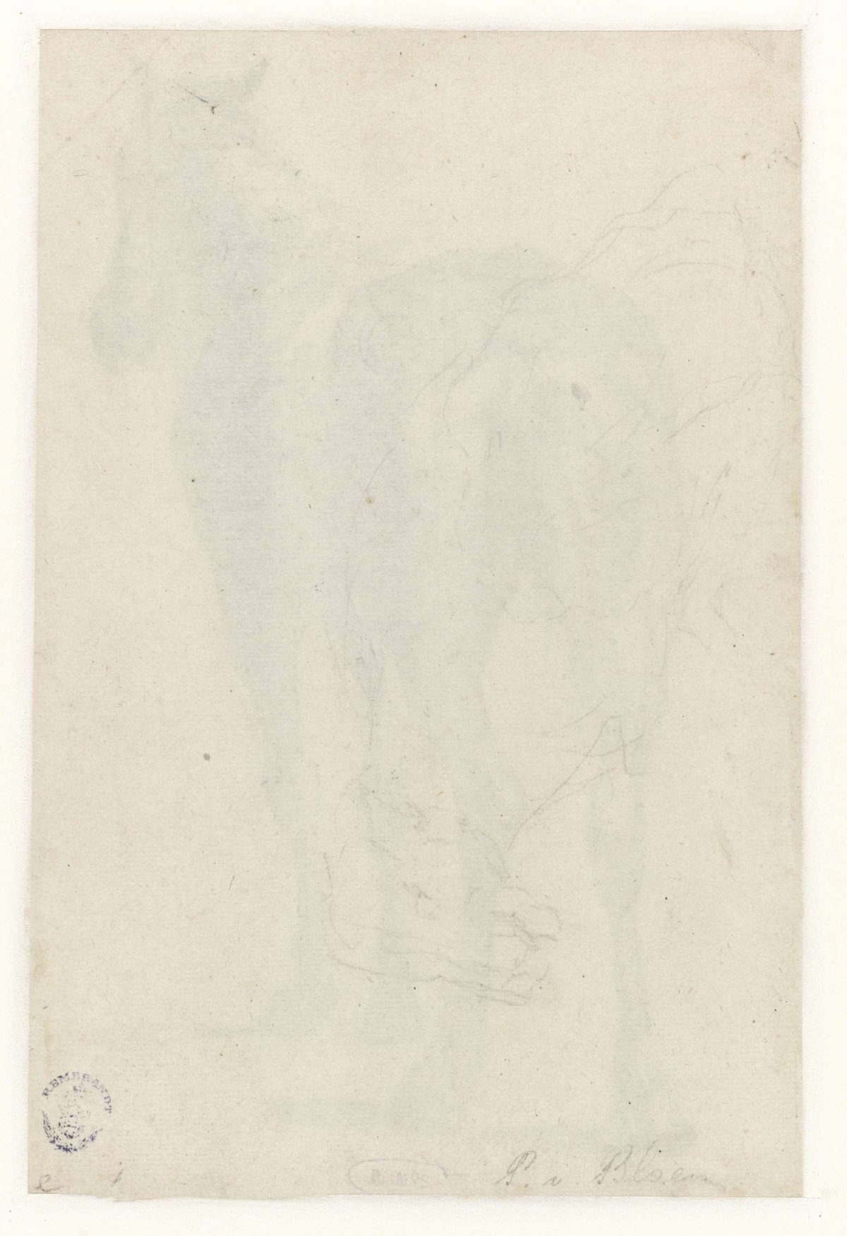 Sketch of a sitting cow, Pieter van Bloemen, 1667 - 1720