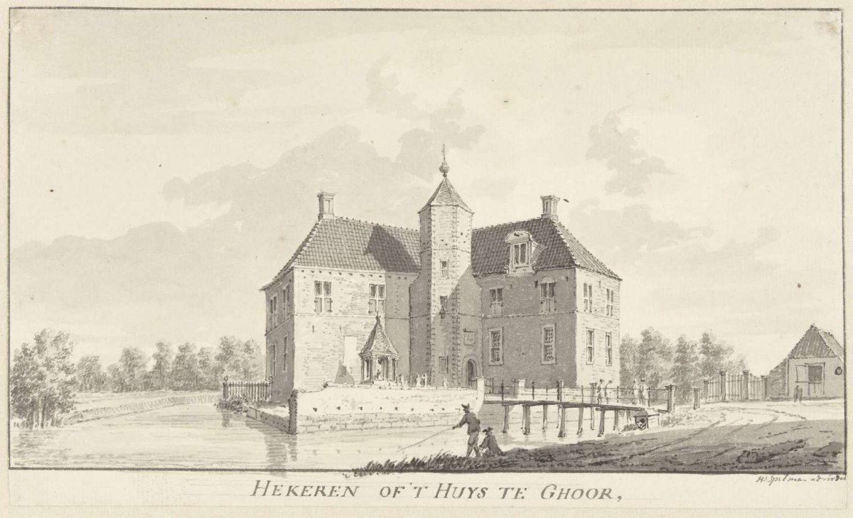 The havezathe Heeckeren near Goor, in Twente, Hendrik Spilman, 1734 - 1784