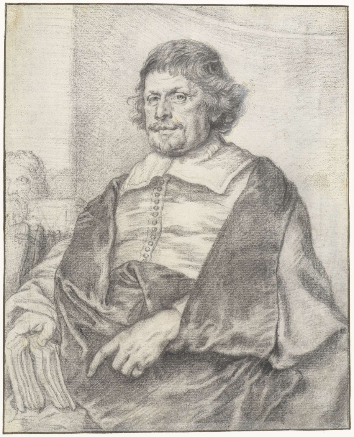 Portrait of Caspar Barlaeus, Joachim von Sandrart (I), 1637 - 1643