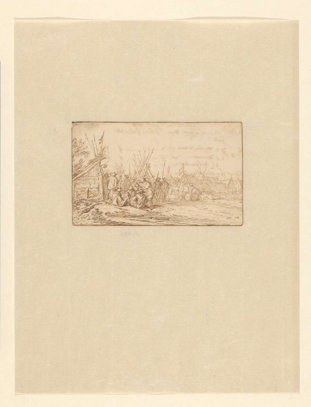Soldatenkamp, Nicolaes van Lijnhoven, 1639 - before 1702