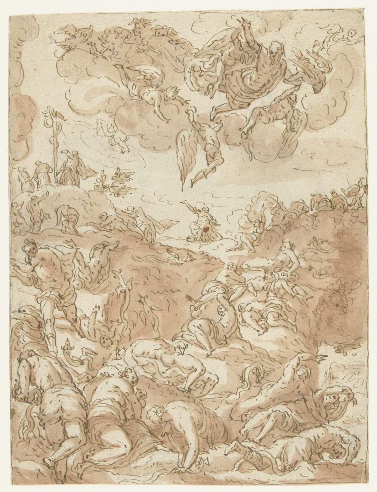 Raising the copper snake, anonymous, 1581