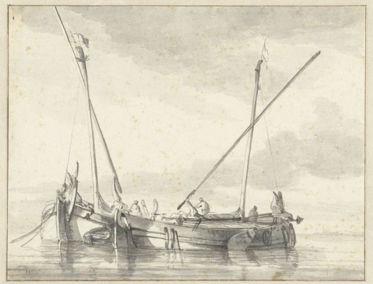 Two small vessels, Willem van de Velde (II), 1643 - 1707