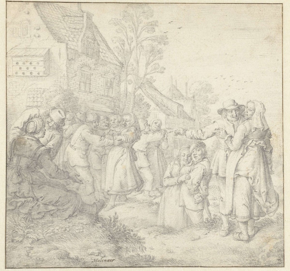 Boerendans, Jan Miense Molenaer, 1620 - 1668