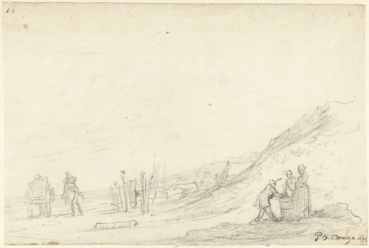 Strandgezicht, Gerard ter Borch (II), 1634
