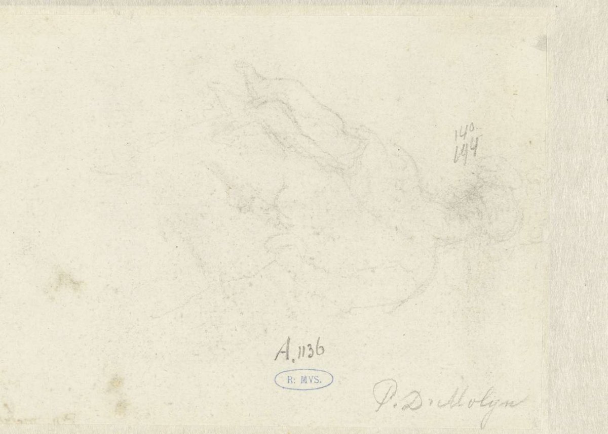 Figuurstudie, Gerard ter Borch (II), 1634