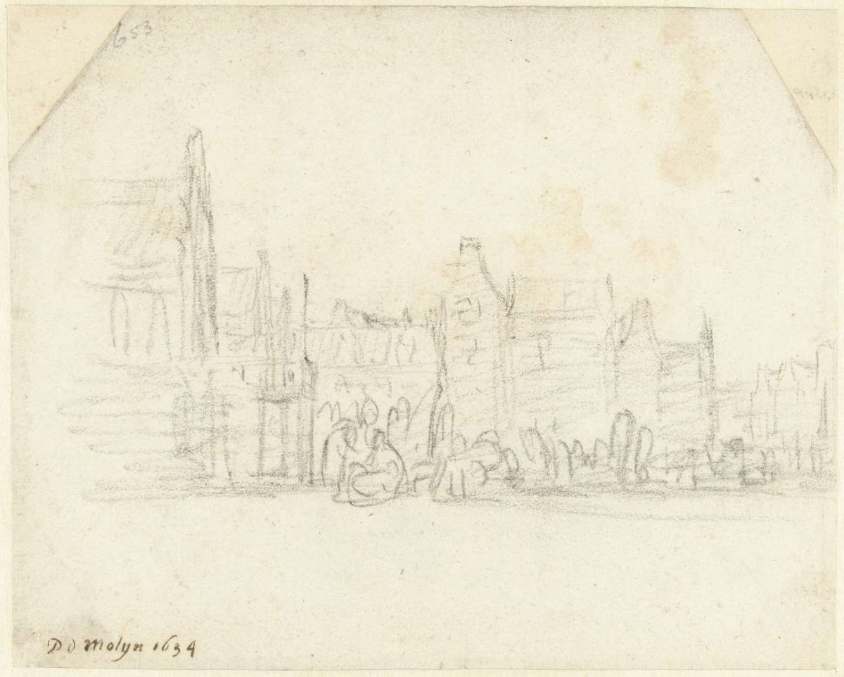 Grote Markt te Haarlem, Gerard ter Borch (II), 1634
