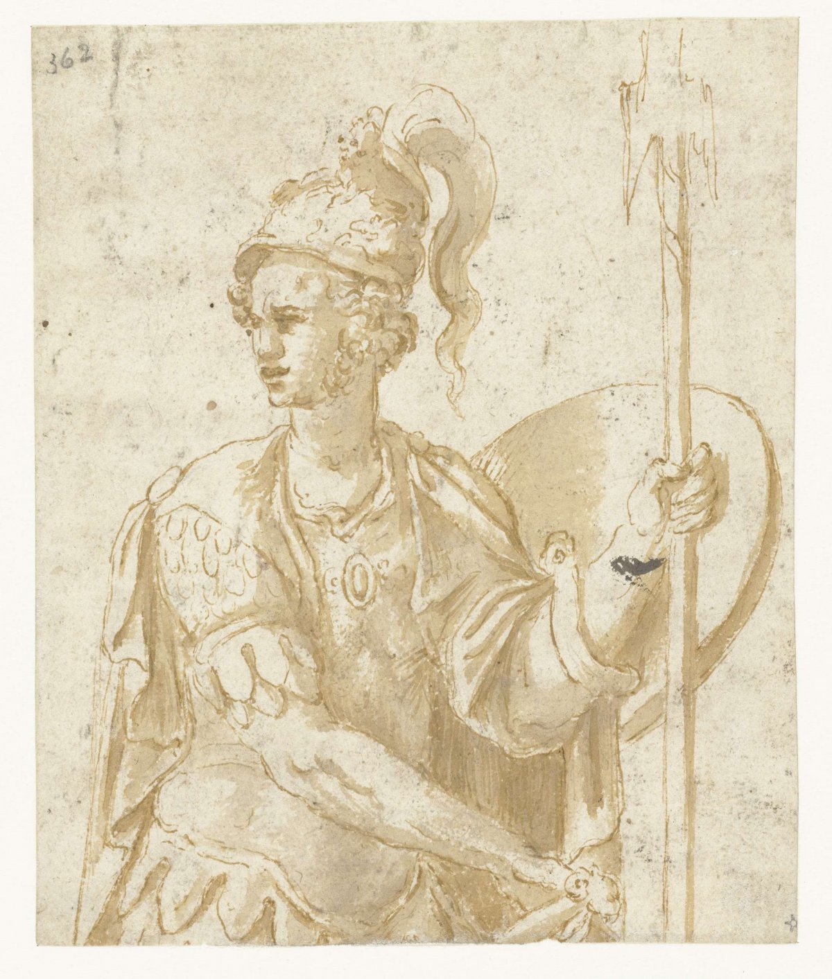 Veldheer in antieke dracht, Giulio Romano, 1502 - 1546