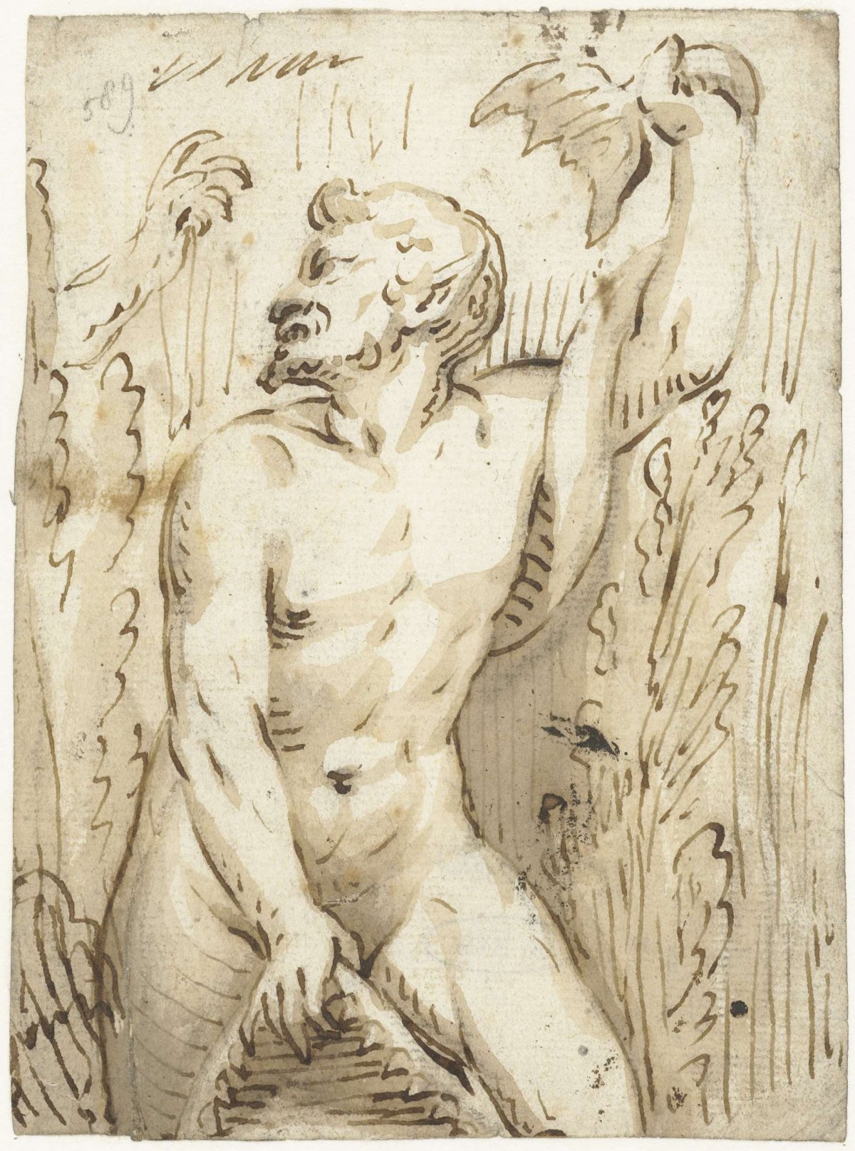 Triton, Gerard ter Borch (I), c. 1614 - 1616