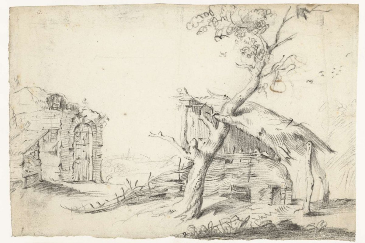 Decaying structures in a landscape, Harmen ter Borch, 1653