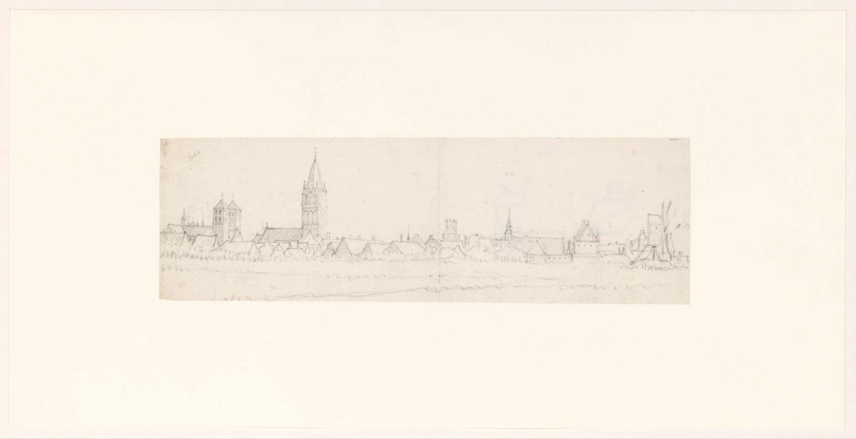 View of Münster from the southeast, Gerard ter Borch (II), c. 1645 - 1646